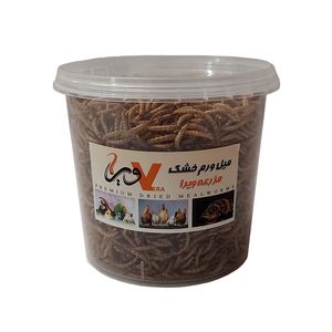 غذای خشک حیوانات ویرا مدل کرم میل ورم خشک شده pro3 وزن 130 گرم
